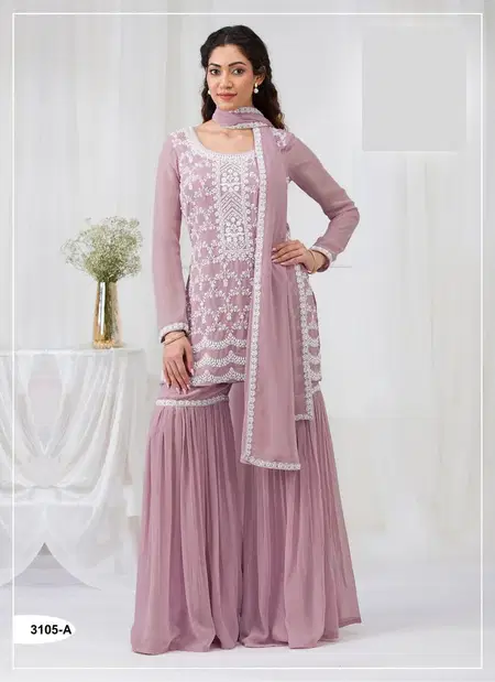 Sajda Hit By Nsf Faux Georgette With Embroidery Work And Sequence Work Top With Bottom Dupatta Online Wholesale